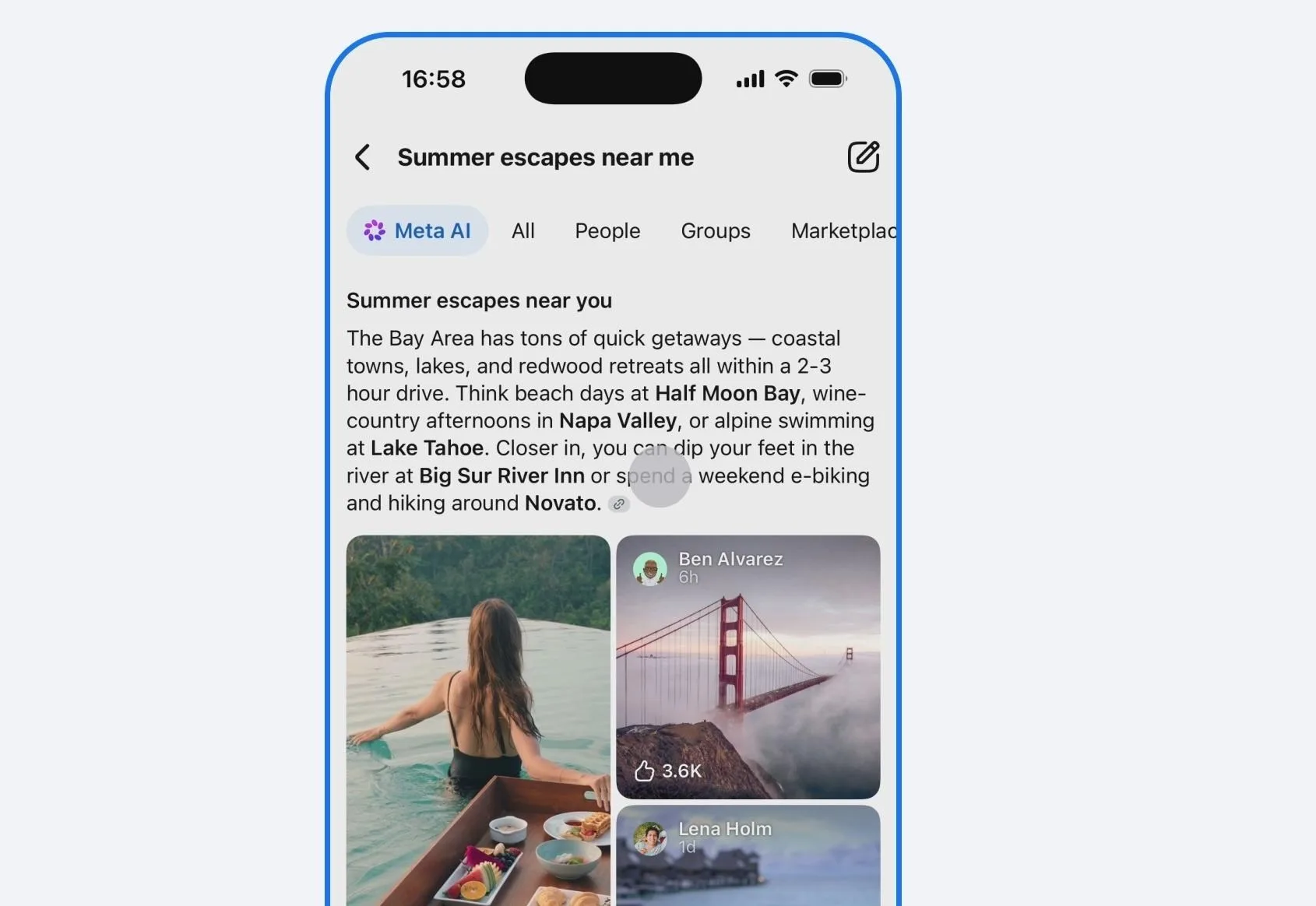 Photo for: Meta Rolls Out 'AI Mode' on Facebook Search, Pulling From Public Posts Across Its Platforms